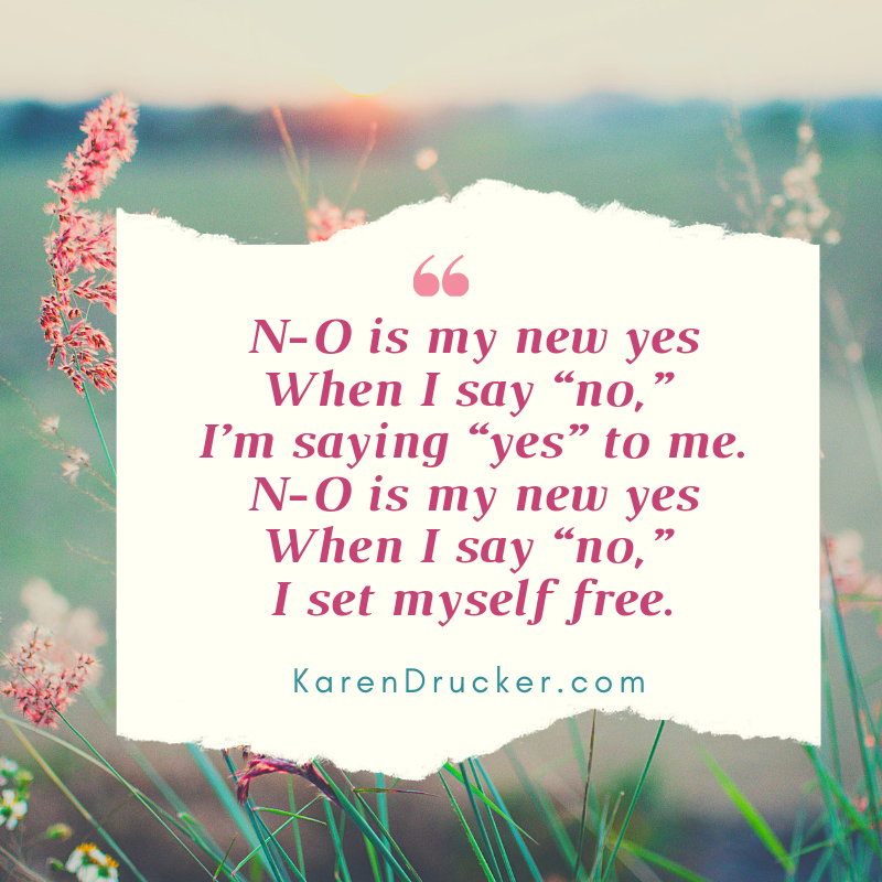 NO is my New YES